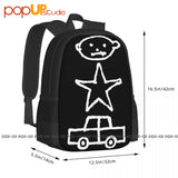 U2 Zoo Tv Tour 1991 Backpack Large Capacity Softback Storage Bag