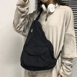 Canvas Women's Shoulder Bag Teenage Students Chest Messenger Bag