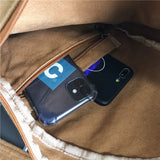 Canvas Women's Shoulder Bag Teenage Students Chest Messenger Bag