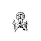 US Dark Skull Ear Clip Retro Gothic Punk Hip-Hop Halloween Earrings
