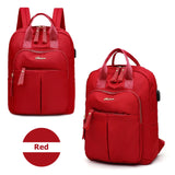 USB Backpack Anti-theft Travel Pure Shoulder Bags Classic