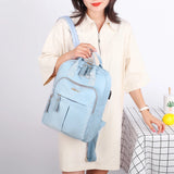 USB Backpack Anti-theft Travel Pure Shoulder Bags Classic