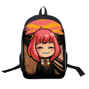 USB Backpack Spy X Family Yor Anya Anime School Bags Bookbag