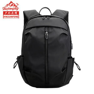 Men's USB Backpack Waterproof Travel Bag Sports Bag