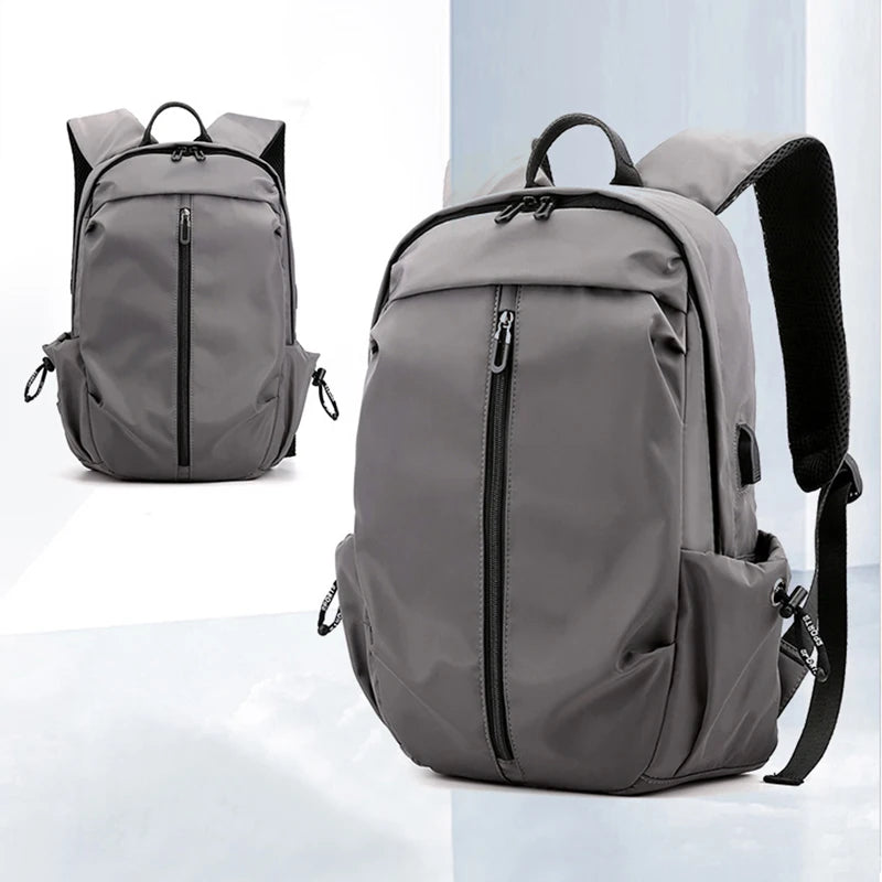 Men's USB Backpack Waterproof Travel Bag Sports Bag