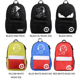 USB Charge Backpack Music Luminous Unisex Schoolbag Teenagers Backpack