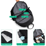 Stylish 15.6 Inch Laptop Backpack for Men - Waterproof Travel Bag