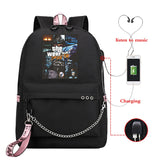 The Weeknd USB Charging Backpack for Teenagers