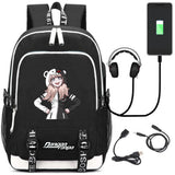 USB Charging Headphone jack Backpack School Bags Mochila Laptop Backpack Schoolb