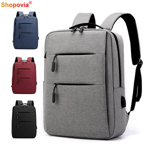 USB Charging Men's Backpack Waterproof Business Laptop Backpack