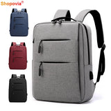 USB Charging Men's Backpack Waterproof Business Laptop Backpack