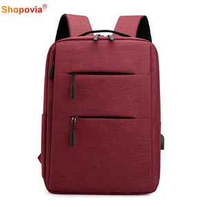USB Charging Men's Backpack Waterproof Business Laptop Backpack