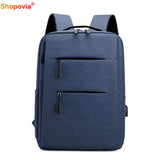 USB Charging Men's Backpack Waterproof Business Laptop Backpack
