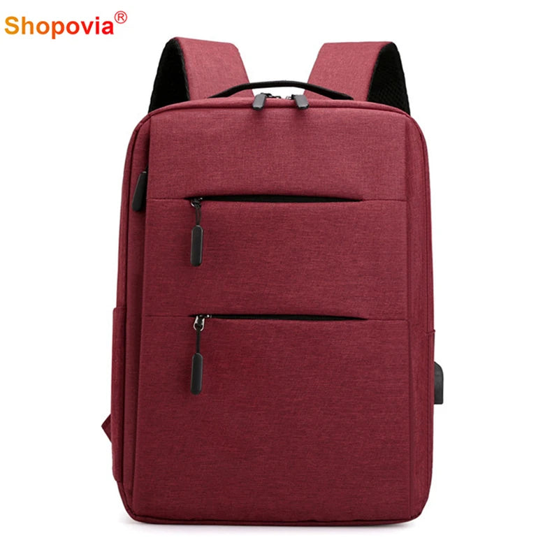 USB Charging Men's Backpack Waterproof Business Laptop Backpack