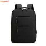 USB Charging Men's Backpack Waterproof Business Laptop Backpack