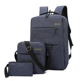 USB Charging Men's Bag Casual Multifunctional Backpacks 3 Sets