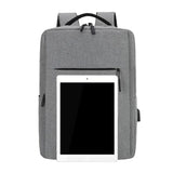 USB Charging Waterproof Men's Backpack for Laptop 15.6-17.7 Inch
