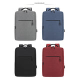 USB Charging Waterproof Men's Backpack for Laptop 15.6-17.7 Inch