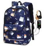 Reflective School Bags for Teenage Girls Waterproof High School Backpack