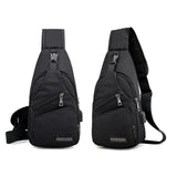 Men Anti Theft Travel Wallet Chest Bag USB Charging Organizer