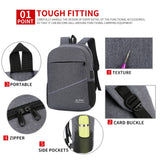 USB Charging Travel Backpack Men Large Capacity School Bags Business Preppy