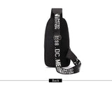 Anti Theft Luminous USB Charging Crossbody Bag Waterproof Travel Shoulder Bag
