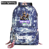 USB School Bag Man Women Backpack Luminous Letters Print