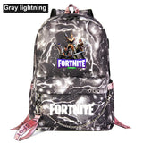USB School Bag Man Women Backpack Luminous Letters Print