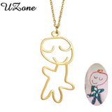 UZone Children's Drawing Necklace Kid's Art Personalized Necklace