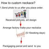 UZone Children's Drawing Necklace Kid's Art Personalized Necklace