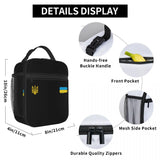 Ukrainian Flag Stripe Thermal Insulated Lunch Bags Coat Of Arms Of Ukraine Tryzu