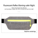 Ultra Slim Reflective Waist Bum Bag Running Hiking Fanny Pack