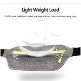 Ultra Slim Reflective Waist Bum Bag Running Hiking Fanny Pack