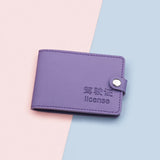 Ultra-Thin Leather Passport Cover Car Driving Documents Holder