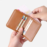 Thin Leather Mini Wallet Youth Men & Women