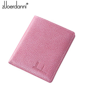 Ultra-Thin Purse Women Leather Mini Short Wallet Female Lady's Card Bags