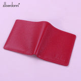 Ultra-Thin Purse Women Leather Mini Short Wallet Female Lady's Card Bags