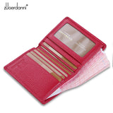 Ultra-Thin Purse Women Leather Mini Short Wallet Female Lady's Card Bags