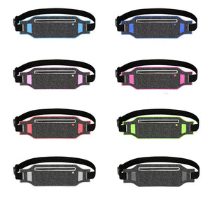 Ultra Thin Waist Bag Sports Belt Pouch Mobile Phone Case Hidden Pouch Gym