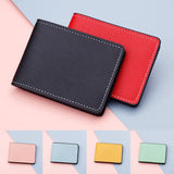Ultra-thin 2Slots Driver Holder Pu Leather Car Document Wallet