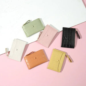 Ultra-thin Wallets for Women Wallet Purses Solid Small Wallet PU