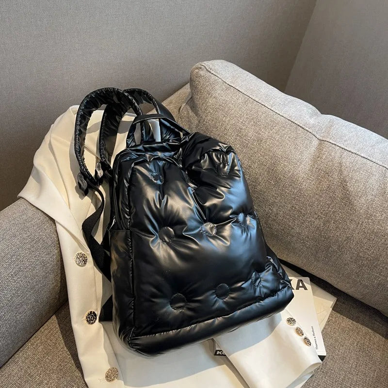 Waterproof Women Backpack Ultralight Down Girl Travel Bag