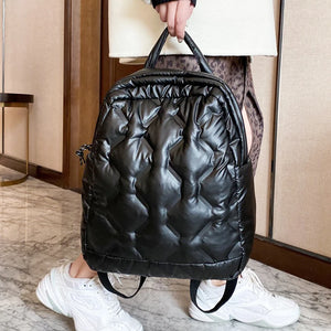 Ultralight Winter Warm Down Women's Backpack School Bags