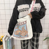 Ulzzang retro American comics Messenger bag