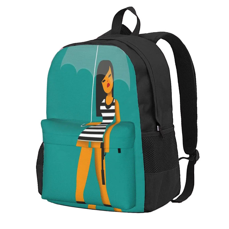 Umbrella Girl Backpacks for Men & Women