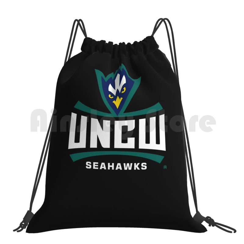 Uncw Seahawks Women'S Sweat Ppncw014 Backpack Drawstring Bag
