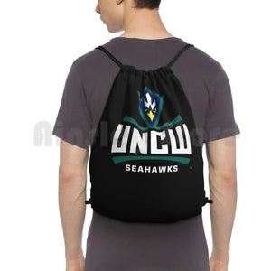 Uncw Seahawks Women'S Sweat Ppncw014 Backpack Drawstring Bag