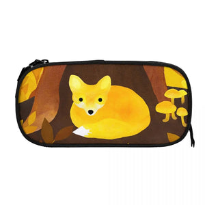 Under Leaves Pen Box Student School Anime Zipper Pen Bag