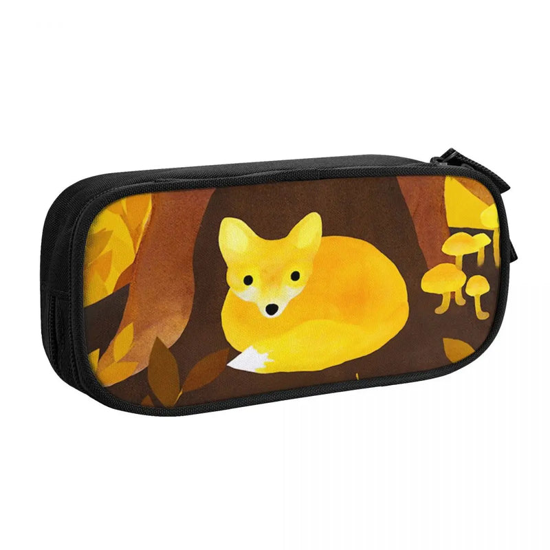 Under Leaves Pen Box Student School Anime Zipper Pen Bag