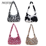 Winter Zipper Armpit Bag Fluffy Fur Underarm Bags for Women